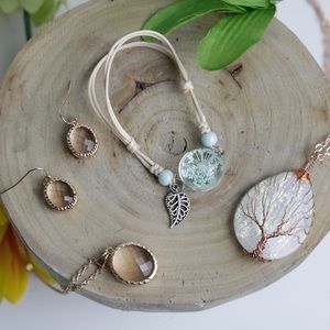 Fashion Glittery & Earthy Jewels Earrings